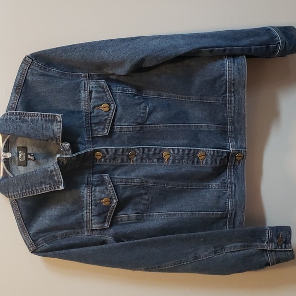Jones New York Jackets & Blazers - Jones New York Signature Dark Denim Jacket, Medium